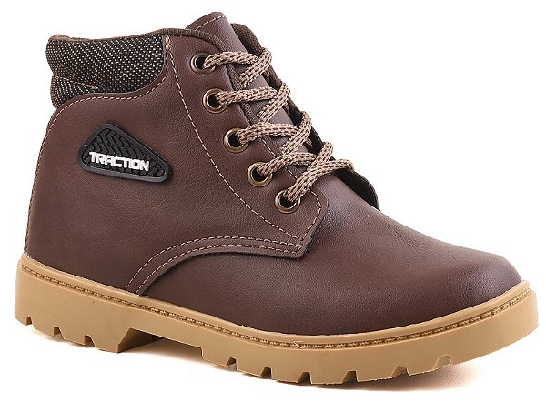 Bota Coturno Unissex Gibizinho Marrom Canela