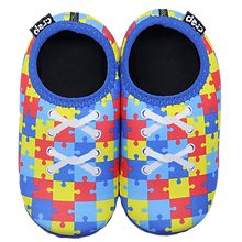 Sapatilhas de Neoprene CREP Coração Azul TEA