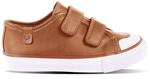 Tênis Diversão Mini Carlos Caramelo fechamento no Velcro