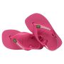 Chinelo Havaianas com Elástico Pink Logo Brasil