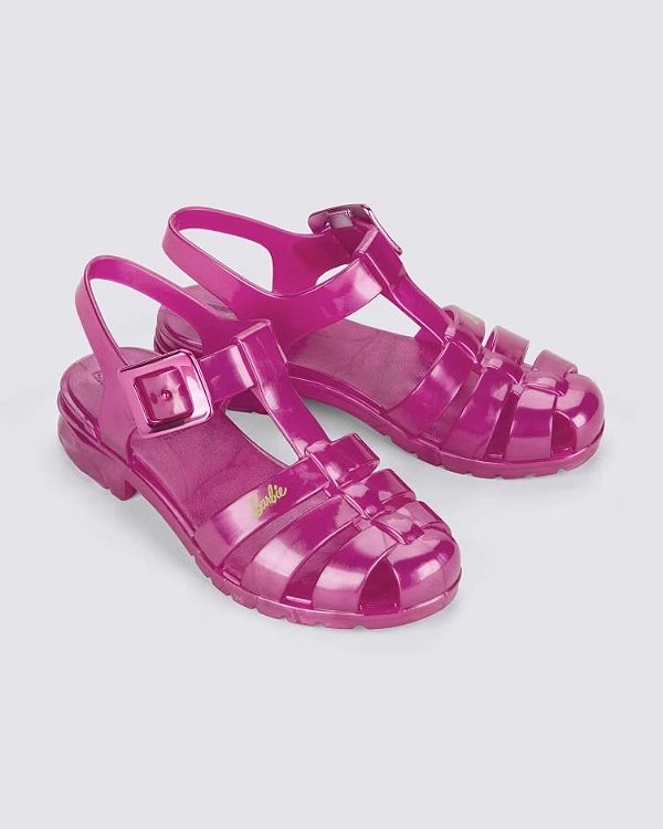 Sandália barbie Rosa pink grendene