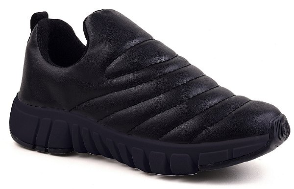 Tenis Jogging Gibizinho Preto Sintético