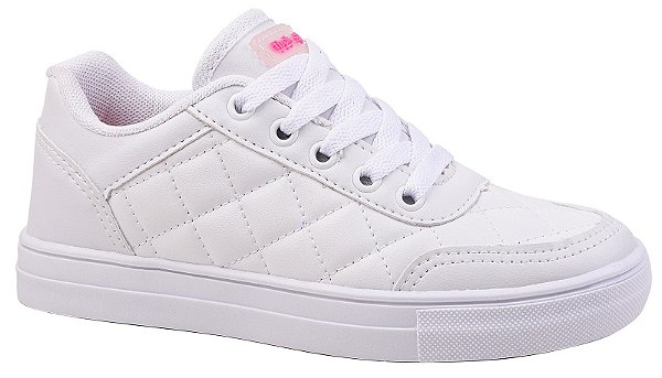 Tênis Gibizinho Branco Matelassê Feminino