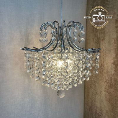 PENDENTE FIORE CRISTAL TRANSLUCIDO BELLA ILUMINAÇÃO