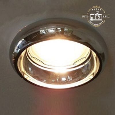 SPOT EMBUTIDO REDONDO EM  ALUMÍNIO CROMADO YD913 BELLA