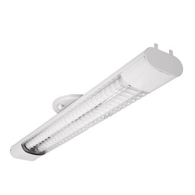 LUMINÁRIA ALETADA 2X40 COMPLETA MF01-S240 ABALUX