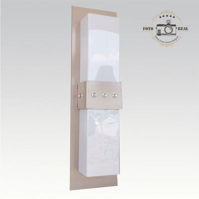 ARANDELA RETANGULAR TRAVESSA COM CRISTAL CAPUCCINO 4046C ACCORD