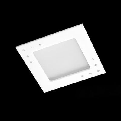 EMBUTIDO E1 BRANCO CRISTAIS ENCRAVADOS OFICINA ACRILICO E1E20CM