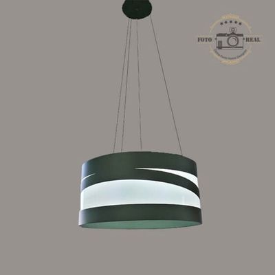 PENDENTE ESPIRAL CILINDO MADEIRA VERDE OLIVA FOSCO ACCORD