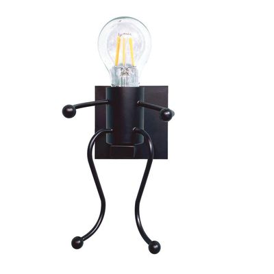 ARANDELA BONECO PRETO