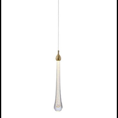 PENDENTE GOCCIA CRISTAL DOURADO - BELLA ILUMINAÇÃO