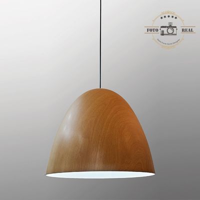 PENDENTE CUPULA METAL COR MADEIRA