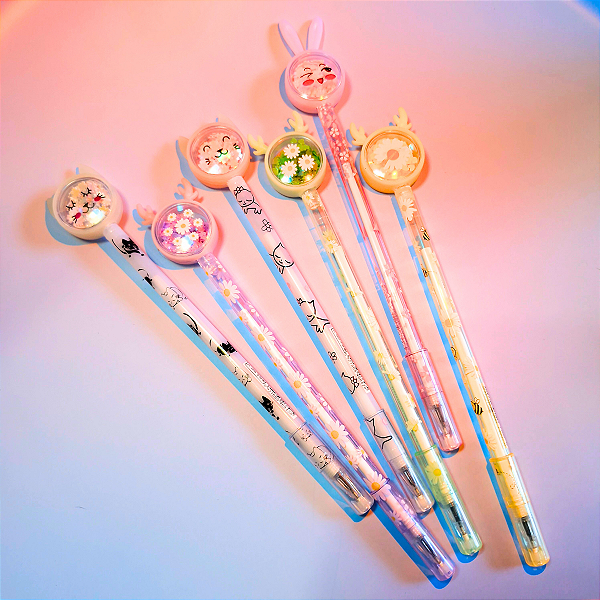 Caneta Gel Brilho dos Bichinhos 0.05mm ( Sortida - 1 unidade)