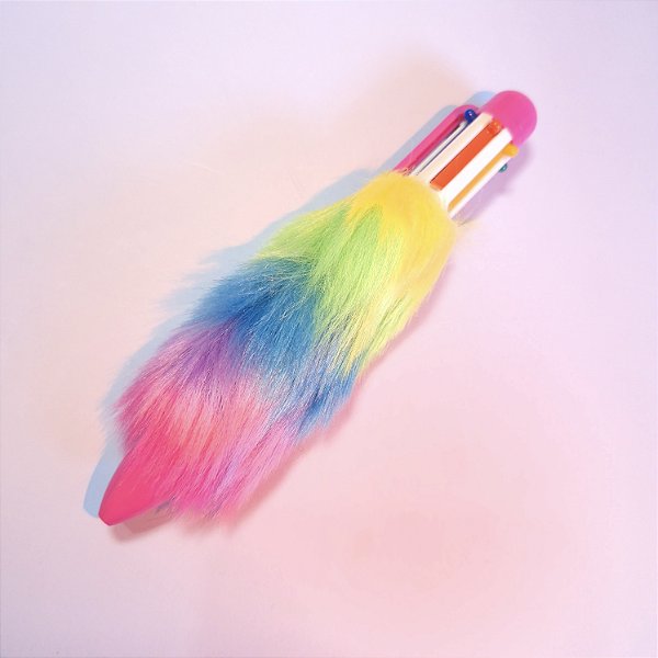 Caneta Sonho Colorido 6 Cores Pluma