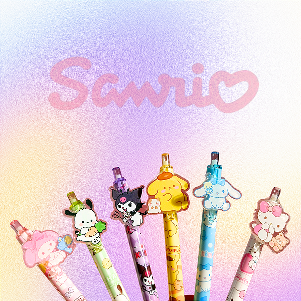 Caneta Gel Personagem Sanrio Cuties  (1 unidade)