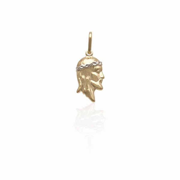 Pingente de ouro 18k face de Cristo