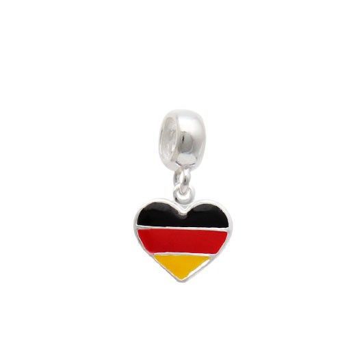 Berloque de Prata 925 Bandeira Alemanha