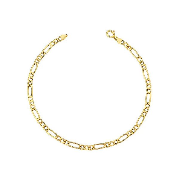 Pulseira masculina 3x1 4mm Ouro 18k - 750