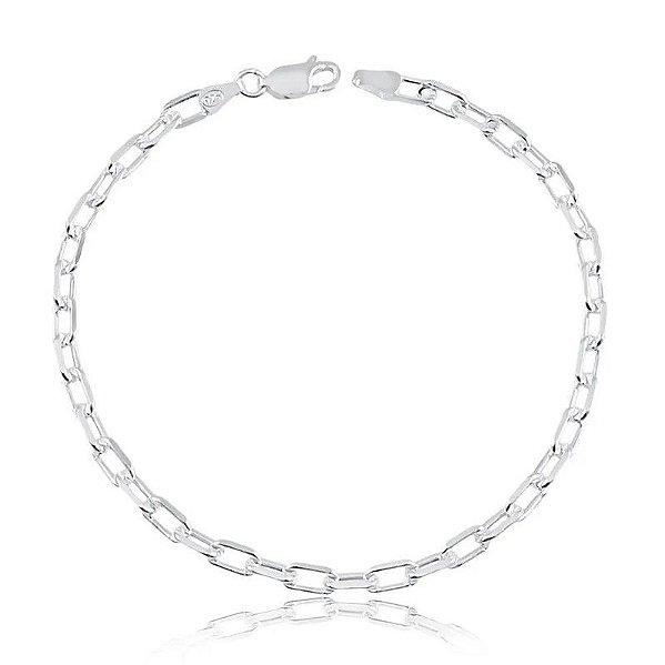 Pulseira Elo Cartier Cadeado Prata 925