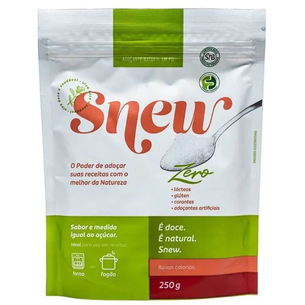 Snew adoçante natural em pó - Forno e fogão - 250g