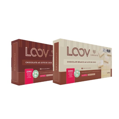 Chocolate Vegano ao leite Sem Açúcar - Chocolife - Barra 1kg