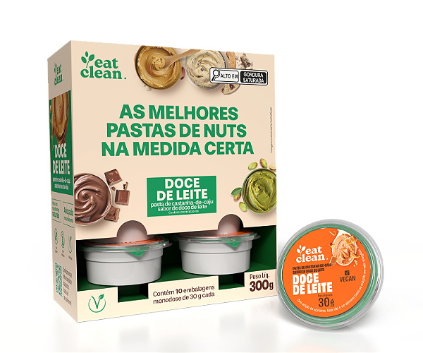 Kit com 3 Pastas de Castanha de Caju monodose 30g - Eat Clean