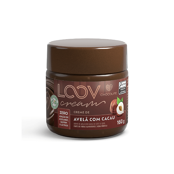 Creme De Avelã Vegano Zero Açúcar  - Chocolife - 160g