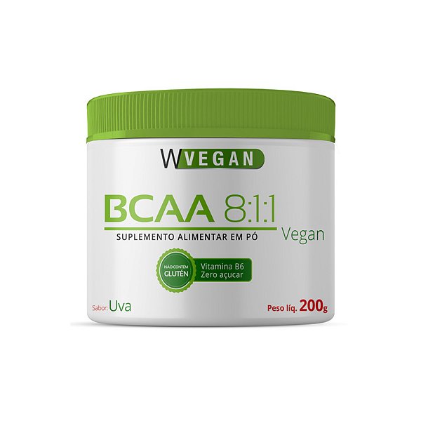 BCAA 8:1:1 vegano 200g - Sabor Uva - WVegan