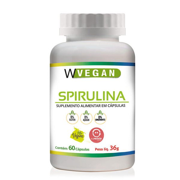 Spirulina 60 capsulas - WVegan