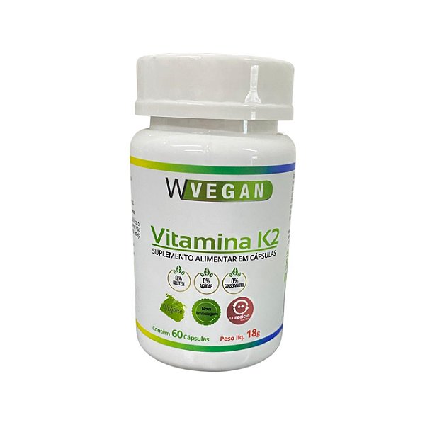 Vitamina K2 65mcg - 60 cápsulas - WVegan