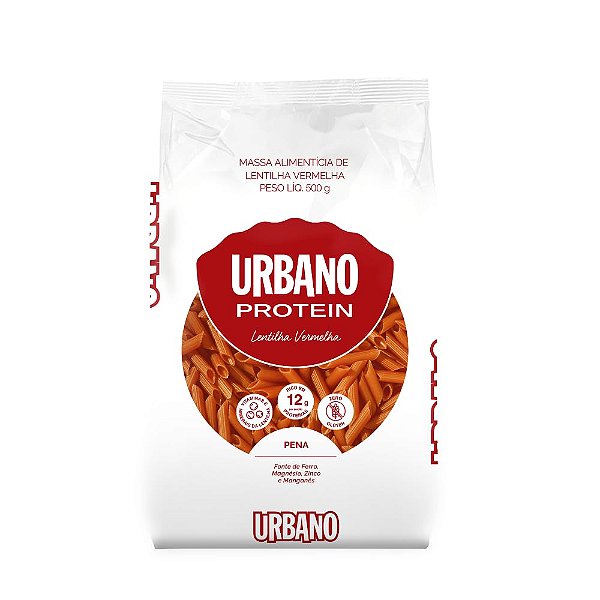 Macarrão sem glúten de lentilha - Proteico - Vegano - Urbano