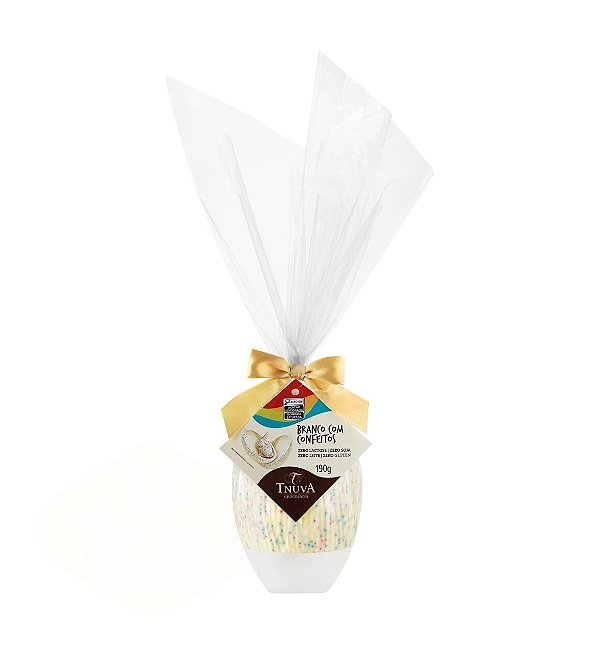Ovo de Páscoa Vegano Branco com Confeitos - Tnuva - 190g