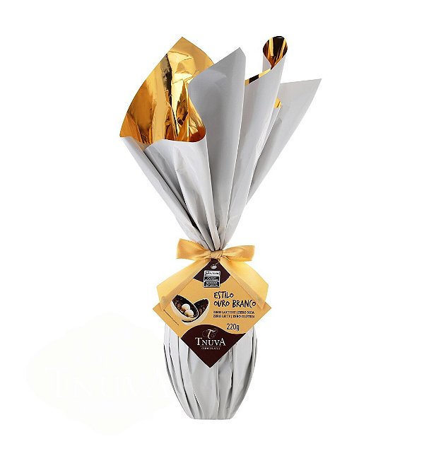 Ovo de Páscoa Vegano tipo Ouro Branco - Tnuva -  220g