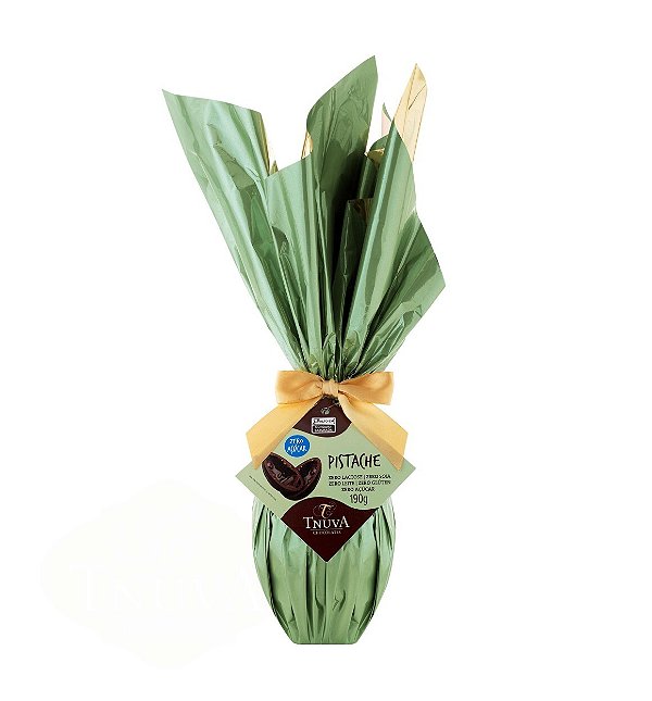 Ovo de Páscoa Vegano Zero Açúcar com Pistache - Tnuva - 190g