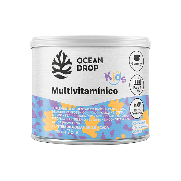 Gummy Multivitamínico Kids  - Ocean Drop - 30 gomas