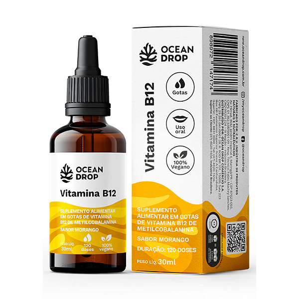 Vitamina B12 Gotas - Ocean Drop - 30ml