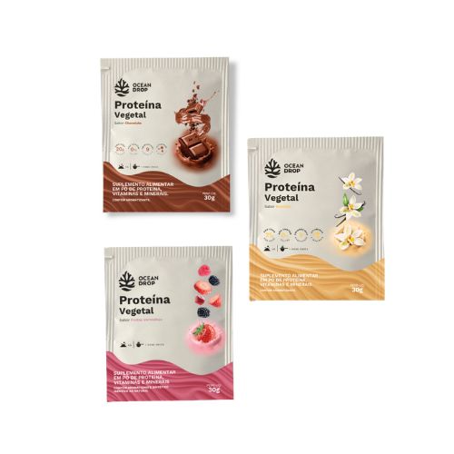 Kit 3 Sachê Proteína Vegetal - Ocean Drop - 30g
