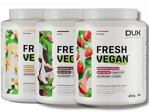 Fresh Vegan Proteína Vegetal - Dux Nutrition - 450g