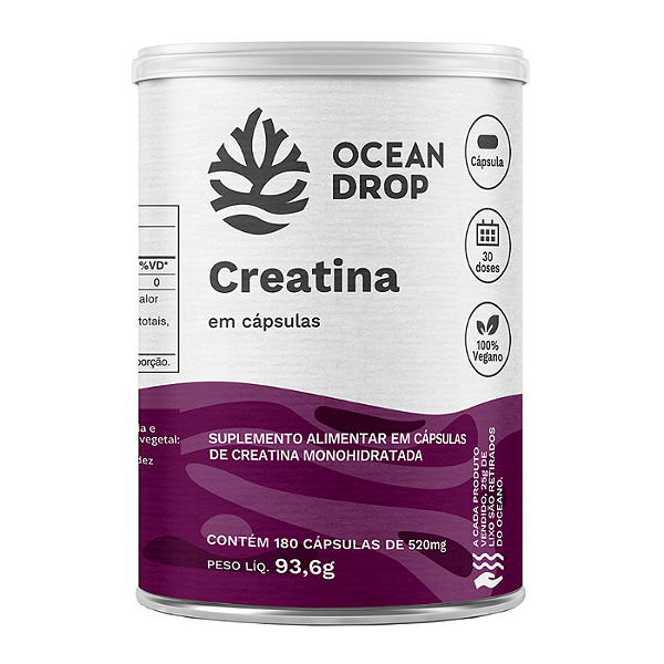 Creatina em cápsulas - Ocean Drop - 180caps