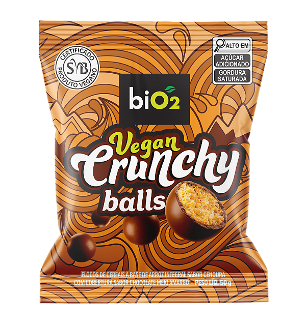 Vegan Crunchy Balls - Flocos de Cereais com Chocolate - biO2