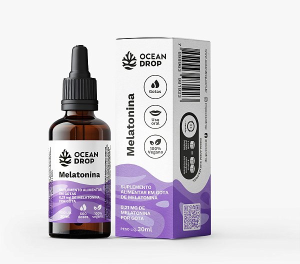 Melatonina em gotas - Ocean Drop - 30ml
