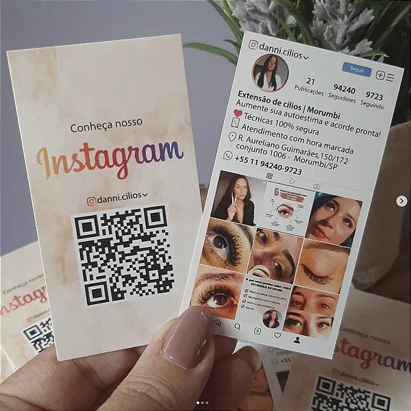 Cartão de Visita | Estilo Feed Instagram (personalizável)