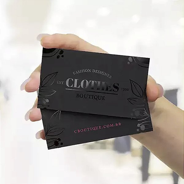 Cartão de Visita  |  Fosco + Verniz Localizado (personalizável)