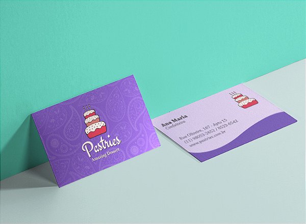 Cartão de Visita | Fosco + Laminação Soft Toch (personalizável)