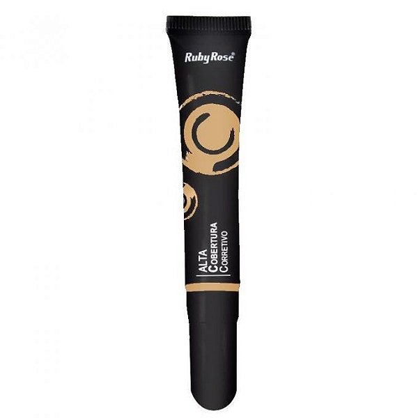 CORRETIVO DE ALTA COBERTURA COM APLICADOR RUBY ROSE