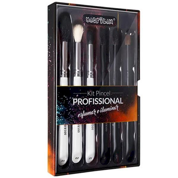 KIT PROFISSIONAL DE PINCEIS ESFUMAR E ILUMINAR MACRILAN