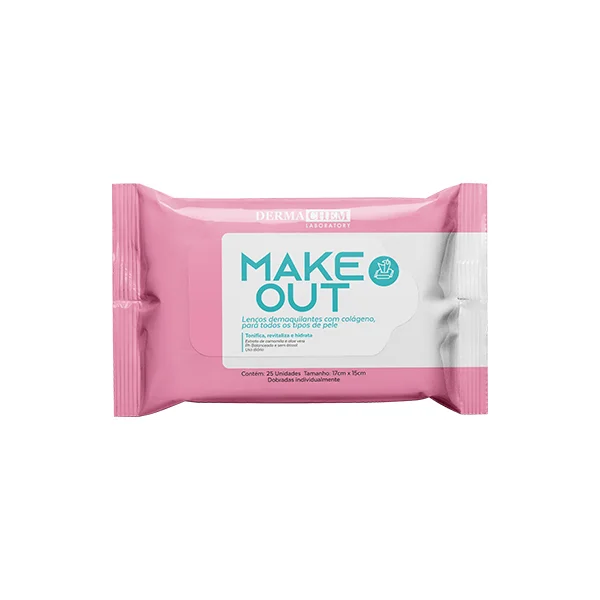 LENÇO DEMAQUILANTE MAKE OUT COM COLÁGENO DERMACHEM