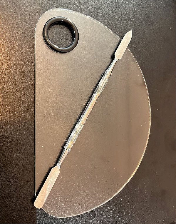 PLACA DE ACRÍLICO PARA BASE + ESPÁTULA