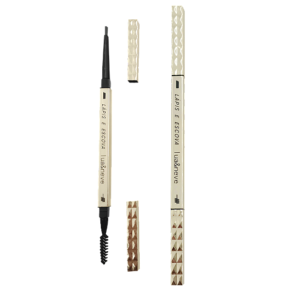 LÁPIS E ESCOVA P/ SOBRANCELHAS 2 EM 1 LUA E NEVE LN02212