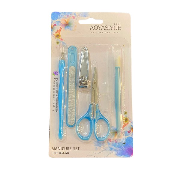 KIT DE MANICURE C/ TESOURA E ACESSÓRIOS